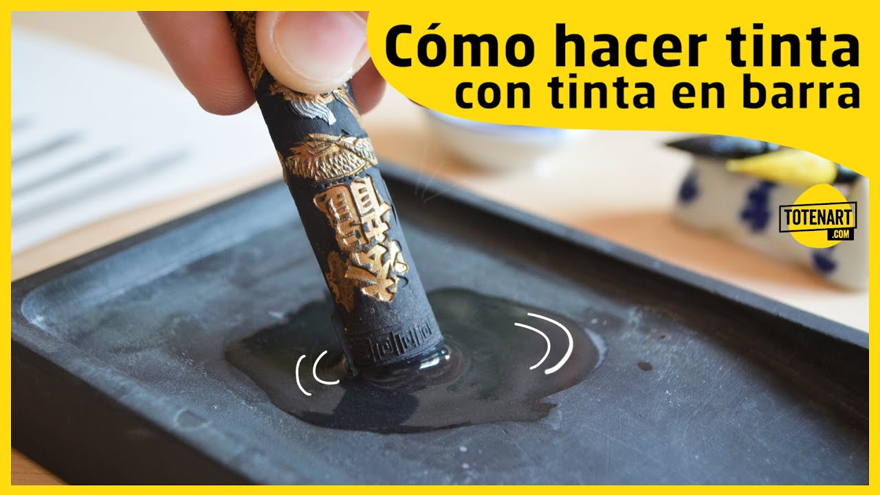 Cómo hacer tinta con tinta china en barra | totenart.com