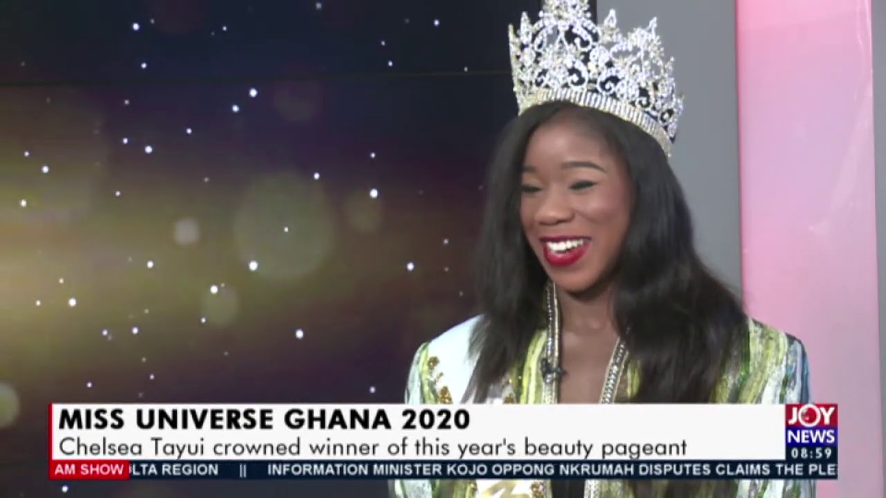Chelsea Tayui crowned winner of this year&rsquo;s Miss Universe Ghana - AM Showbiz on Joy News (28-9-20)