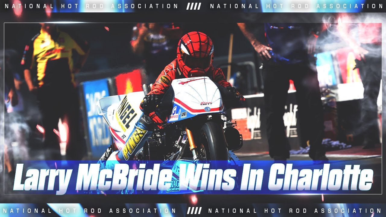 Ларри Макбрайд выиграл звание лучшего мотоцикла на гонках NHRA 4-Wide Carolina Nationals