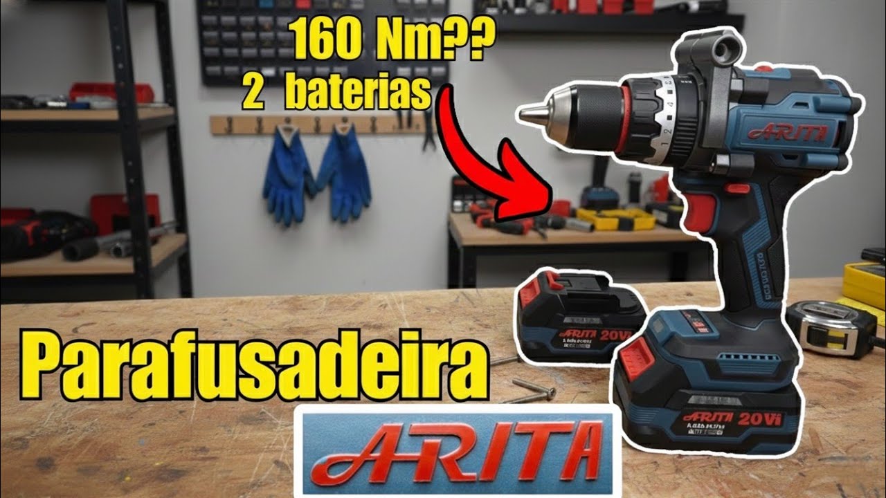 160 Nm de torque???!!! Nova Furadeira Parafusadeira da Arita ( Arita ART13160 ) 