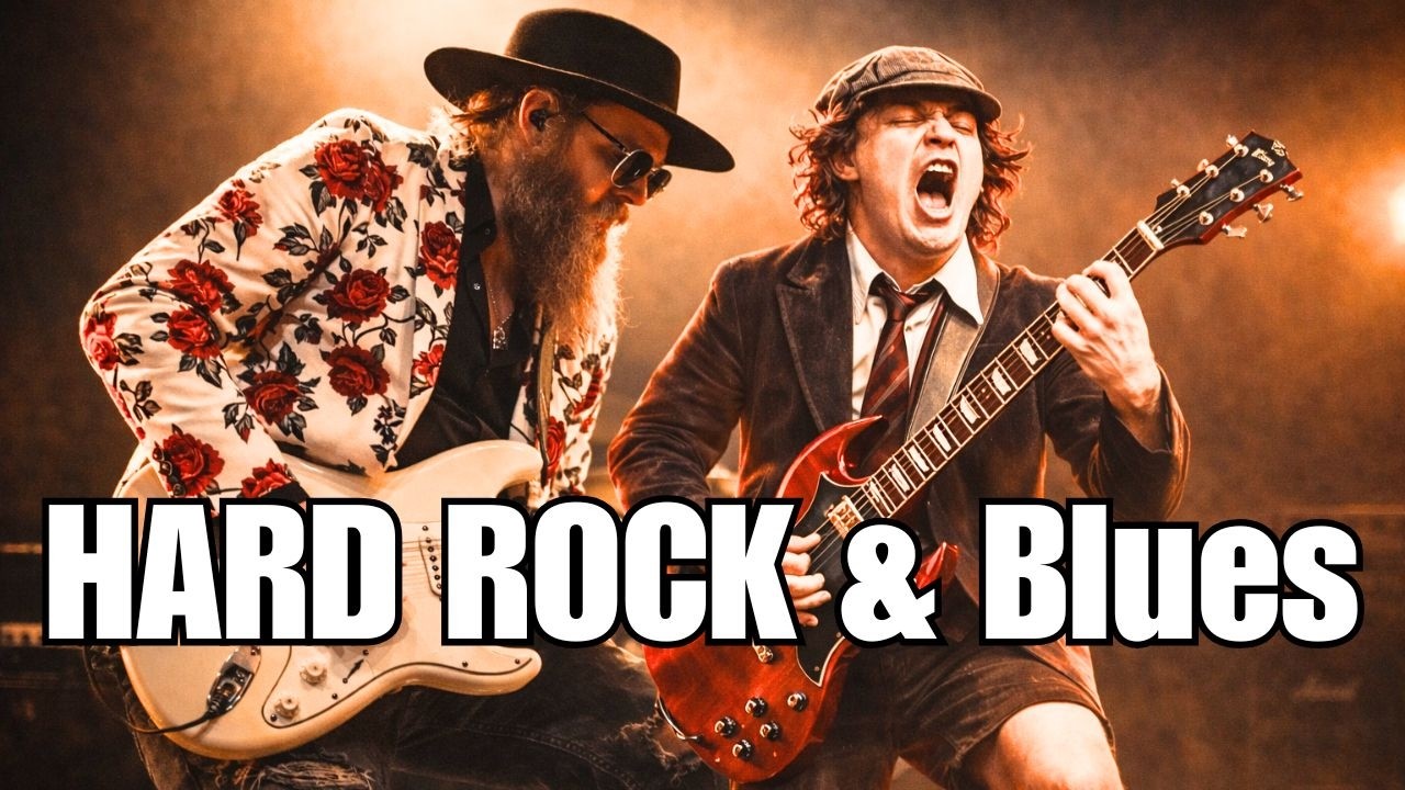 AC/DC & Aerosmith | Big-Stage Hard Rock & Blues with Punchy Guitar Riffs & Legendary Vocals | AI