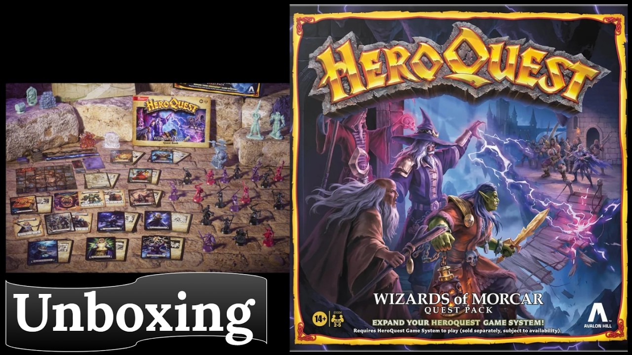 HeroQuest: Wizards of Morcar (издание 2026 года) - Распаковка