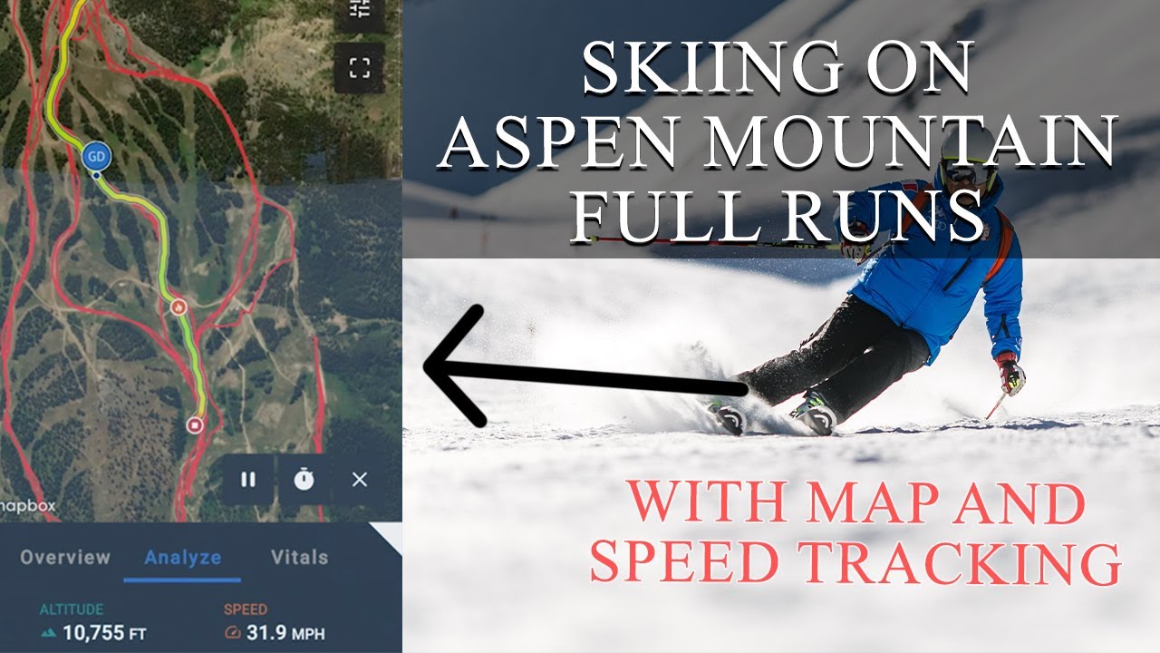 Skiing On Aspen Mountain FULL RUNS With Map Part 1