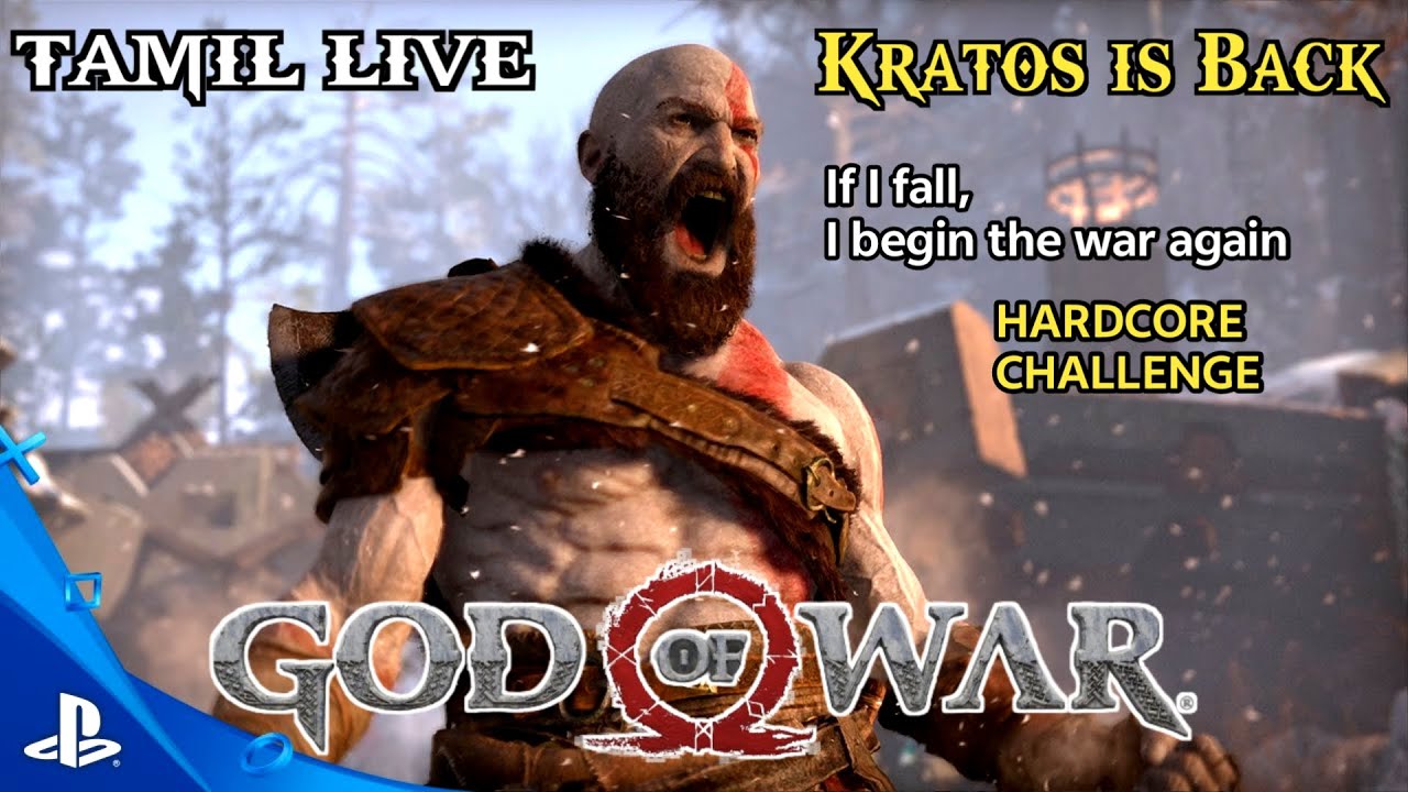 🔴 God of War Tamil Gameplay Live  |HardCore Challange | If I fall, I begin the war again