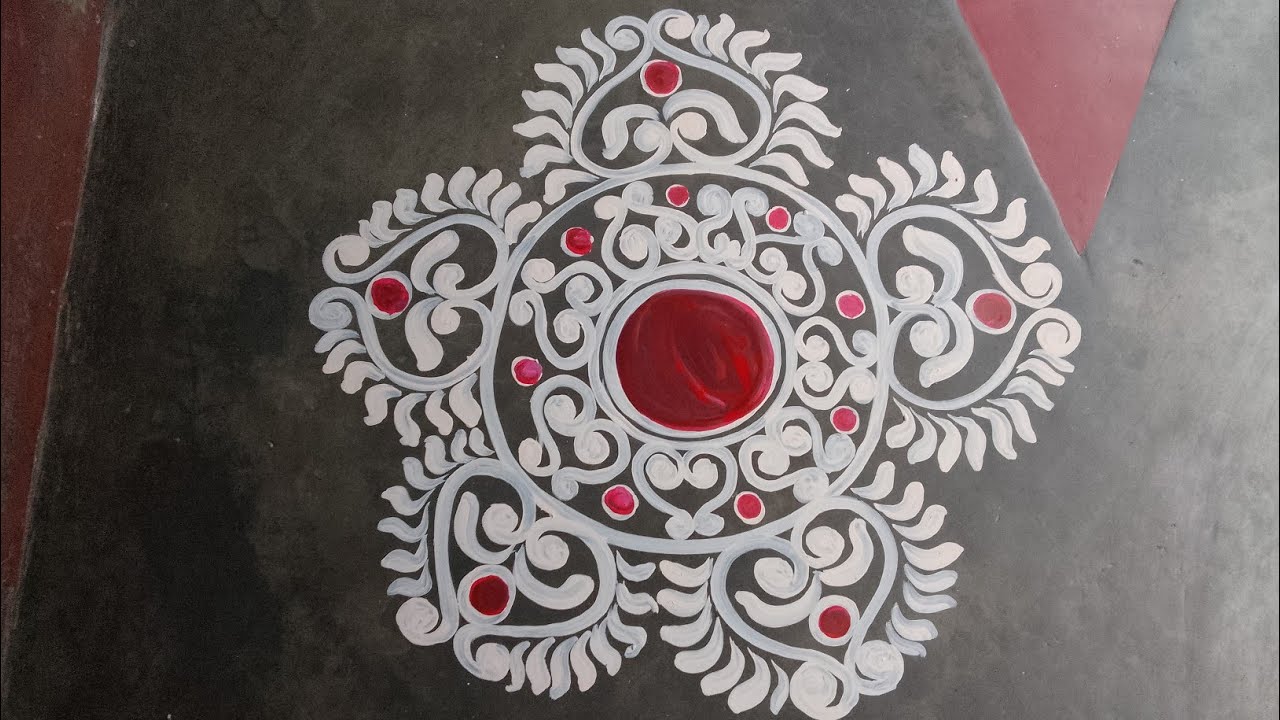 Sample Alpona Design//Easy Alpana Design 