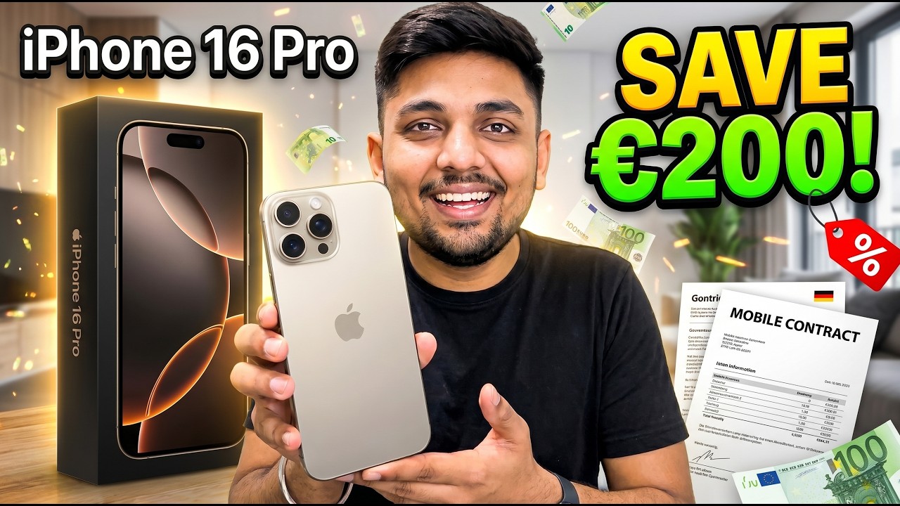 Unboxing of My iPhone 16 Pro 🔥 in Germany | Tips to Save Up to €200 😍