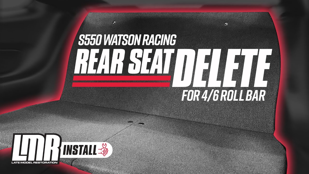 2015-2023 Mustang Watson Racing Rear Seat Delete for 4/6 Point Roll Bar - Install & Review