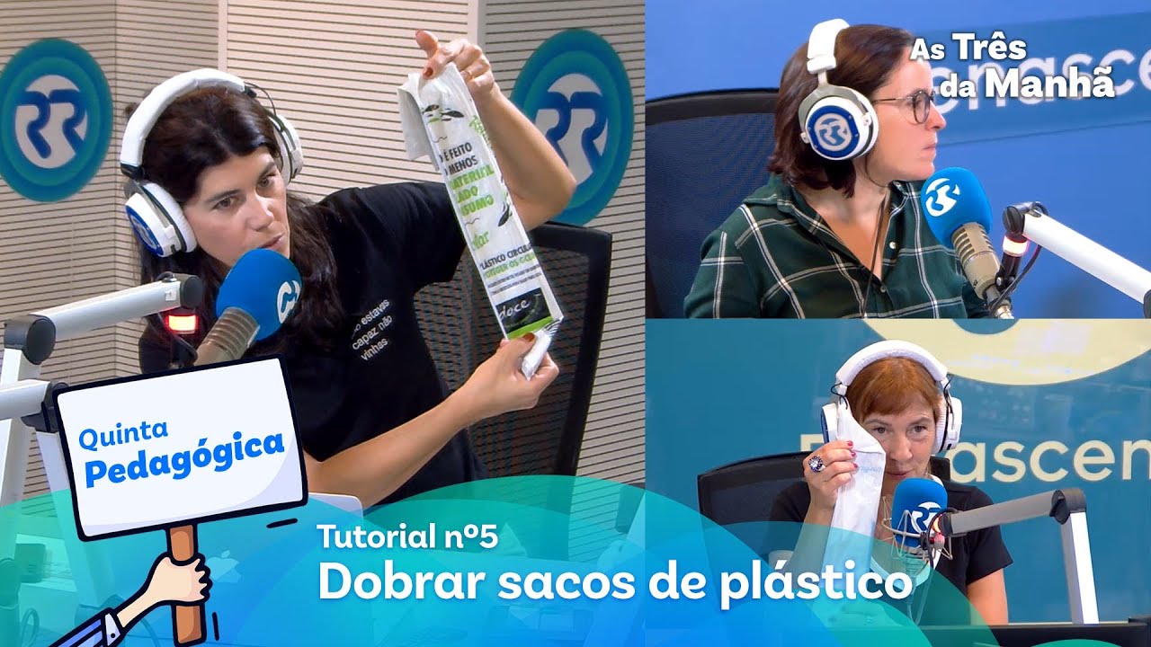 Como dobrar um saco de plástico - Quinta Pedagógica