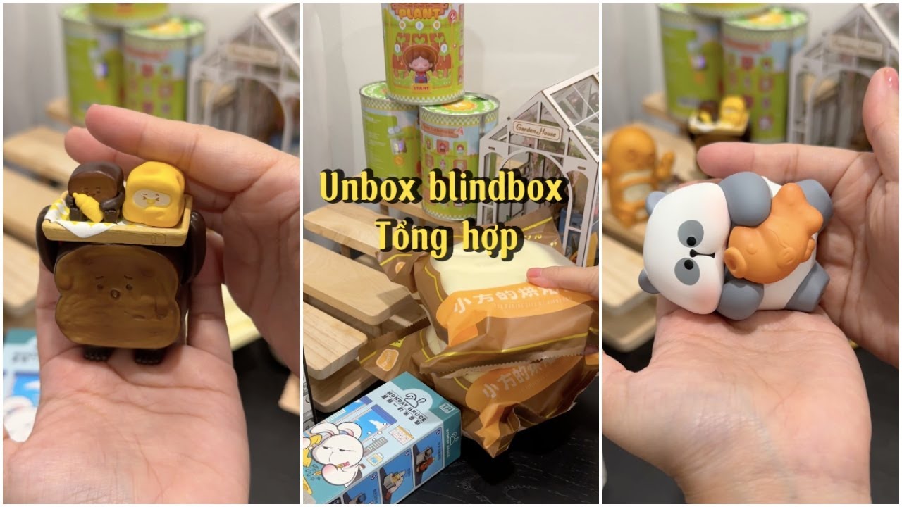 Unboxing blind box tổng hợp:  The baking life of XiaoFang, Monday Bruce, Mr.PA... | Châu Muối