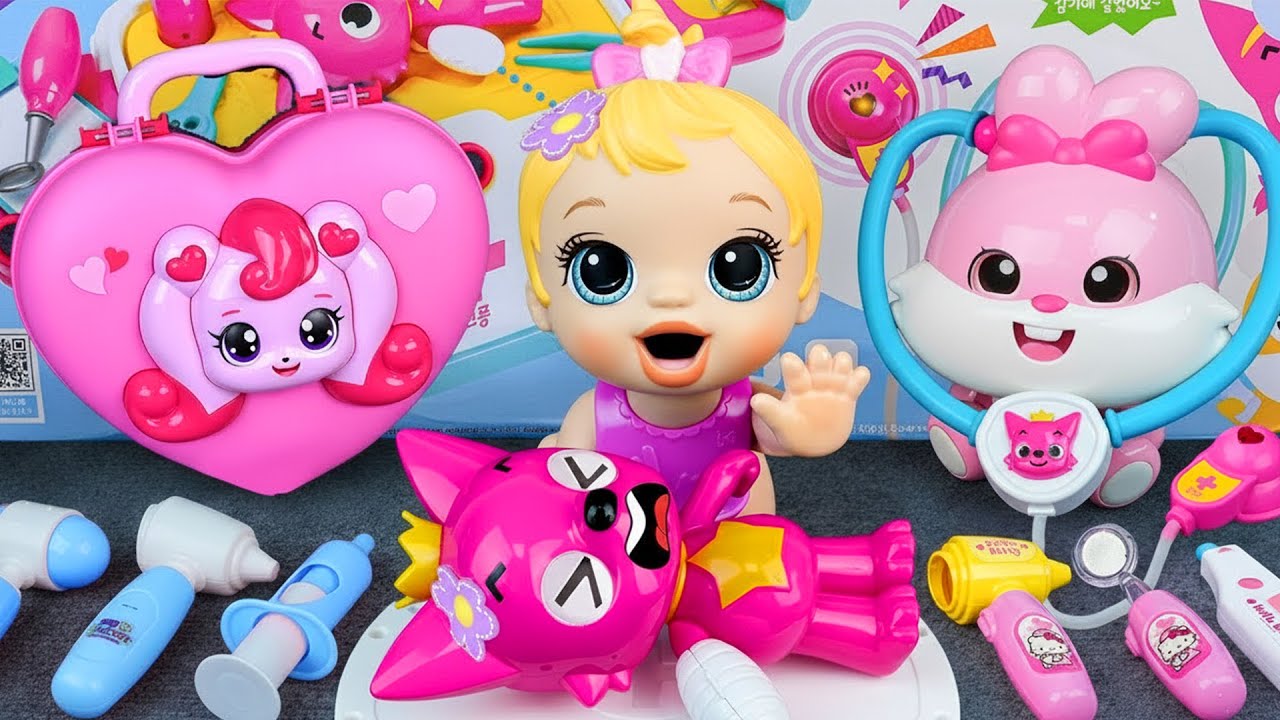 19 Minutes Satisfying with Unboxing Ambulance set ASMR, COCOMELON Doctor Toys, Pinkfong Toys