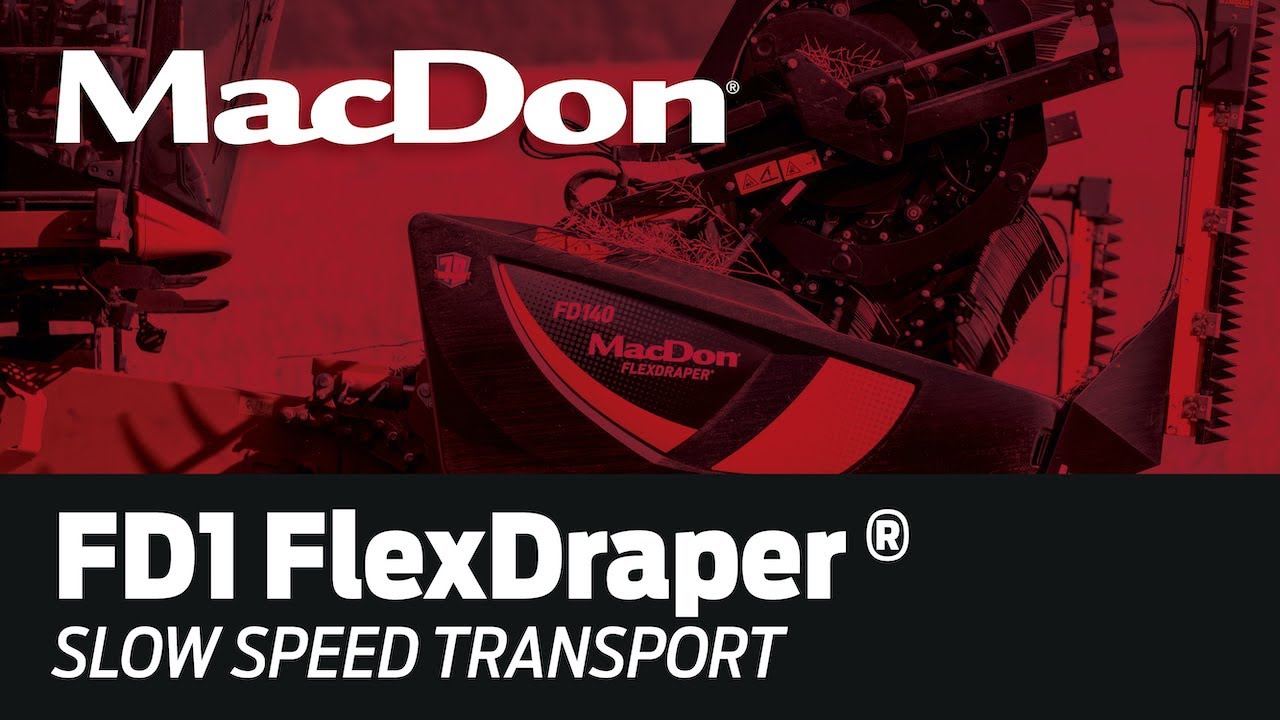 MacDon FD1 FlexDraper®  Slow Speed Transport