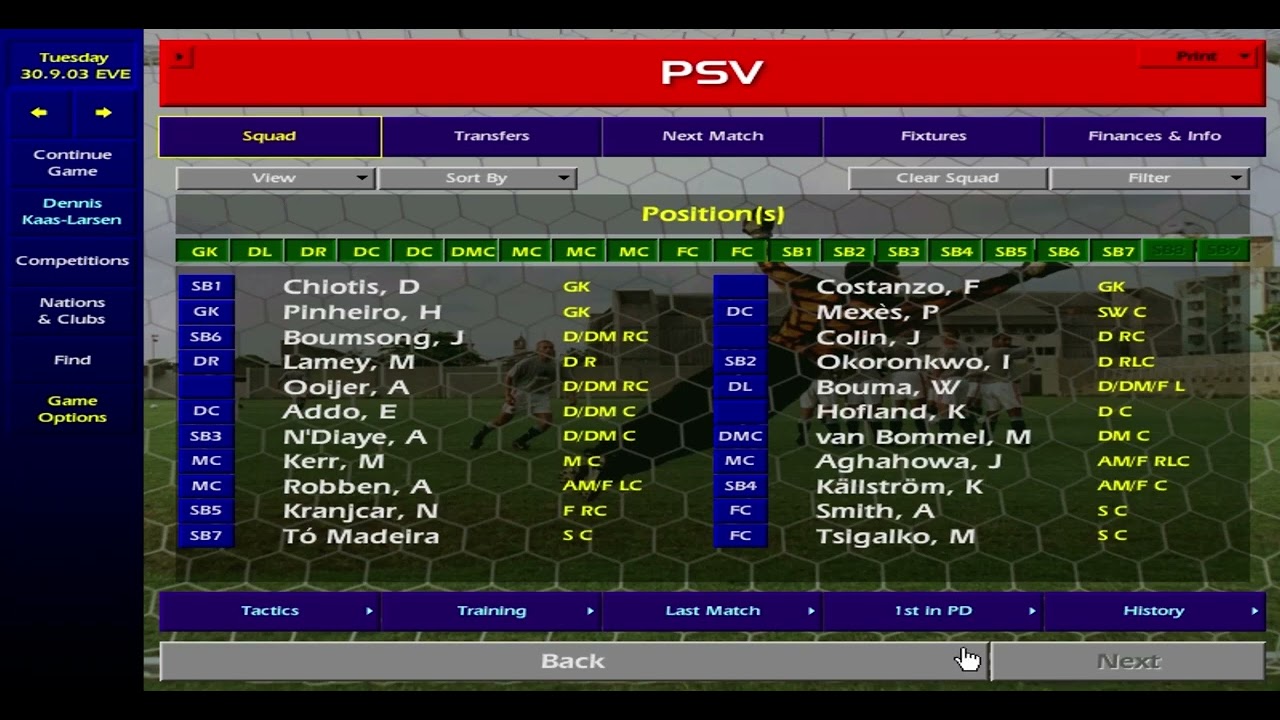 Championship Manager 01/02 - BEST FORMATION 4-1-3-2