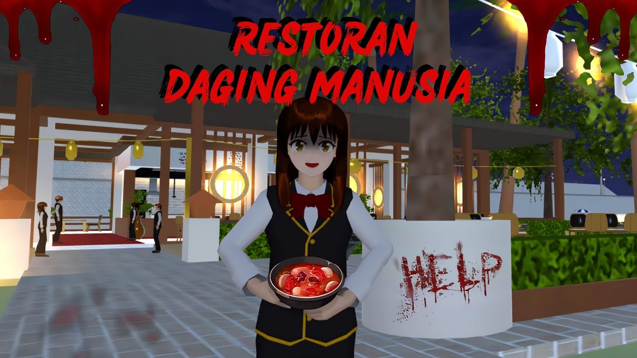 RESTORAN DAGING MANUSIA || SAKURA SCHOOL SIMULATOR HORROR MOVIE
