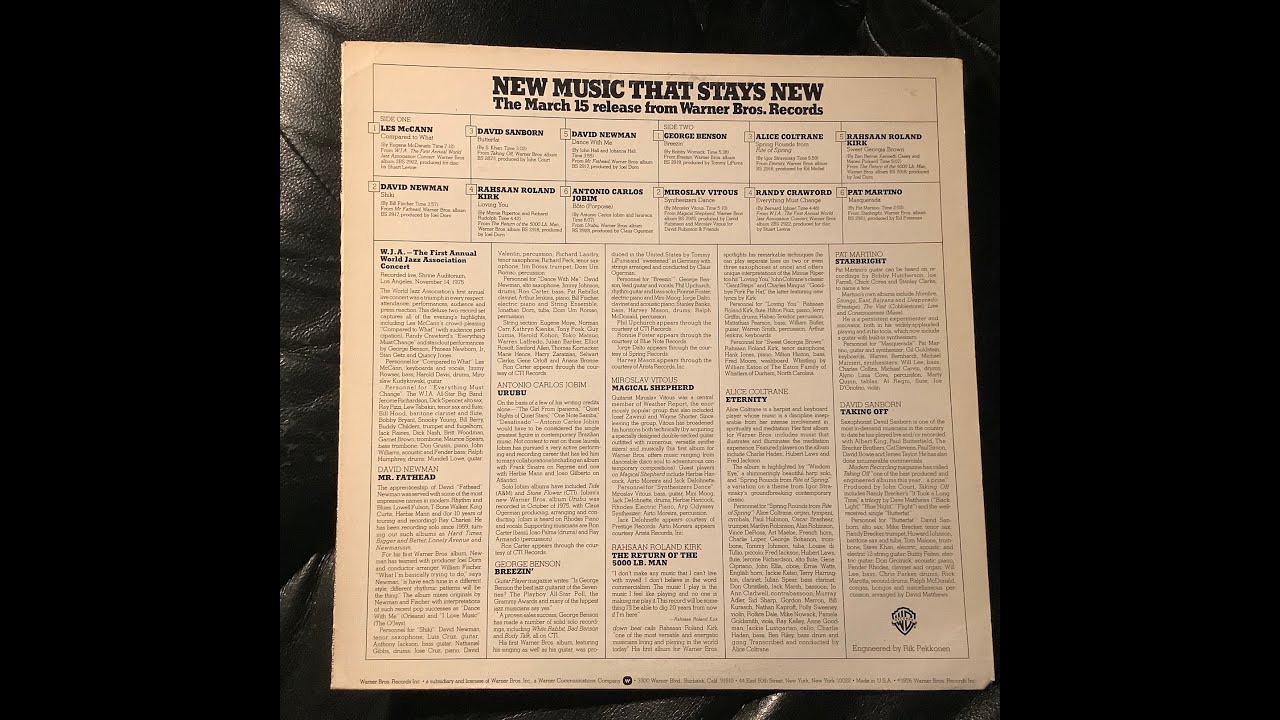 LES McCANN Compared To What LIVE at Shrine Auditorium, Los Angeles, November 14, 1975
