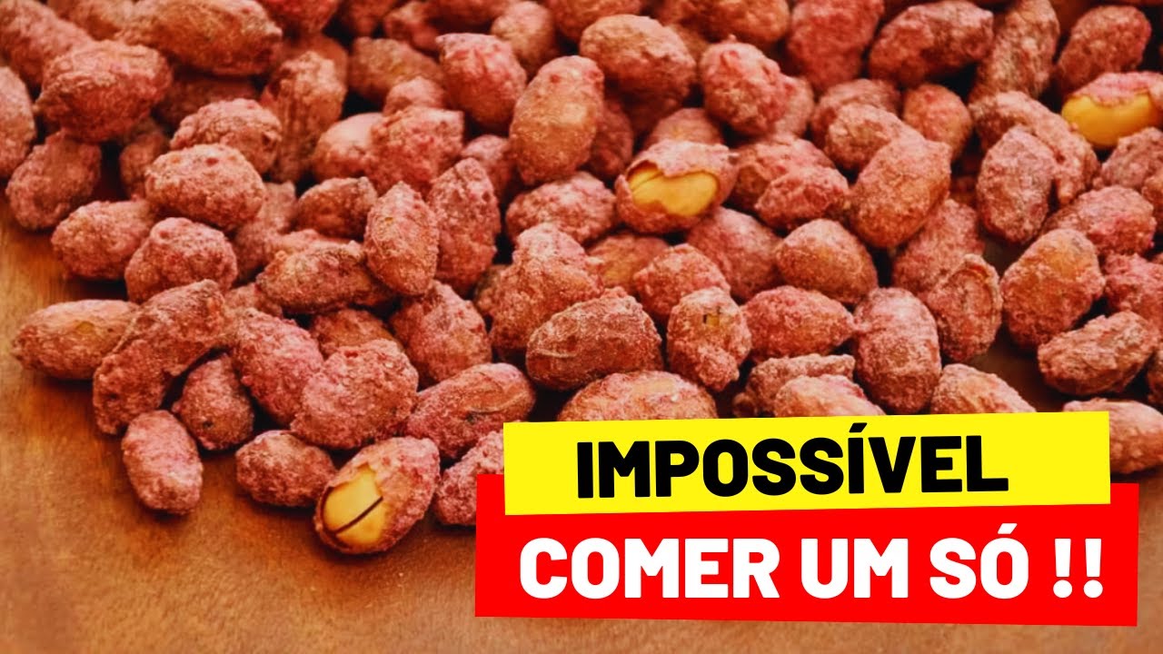 O AMENDOIM DOCE MAIS CROCANTE E FÁCIL DE FAZER - IMPOSSÍVEL COMER UM SÓ