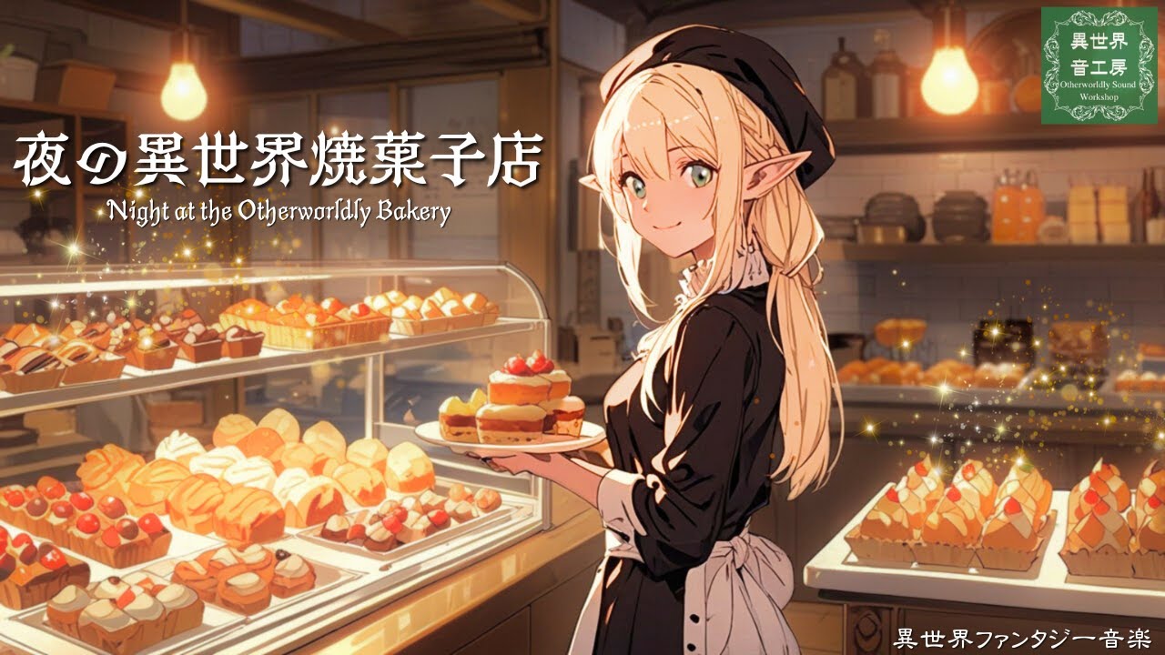 作業用BGM｜異世界ケルト音楽｜夜の異世界焼菓子店、ほっこり癒される1時間