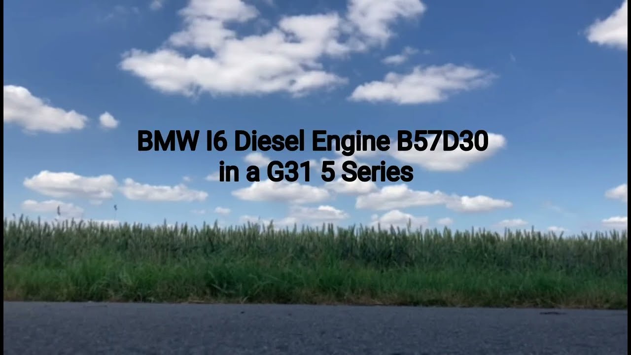 Exhaust engine sound of an Inline 6 3 Liter Diesel BMW B57D50 Engine 530d