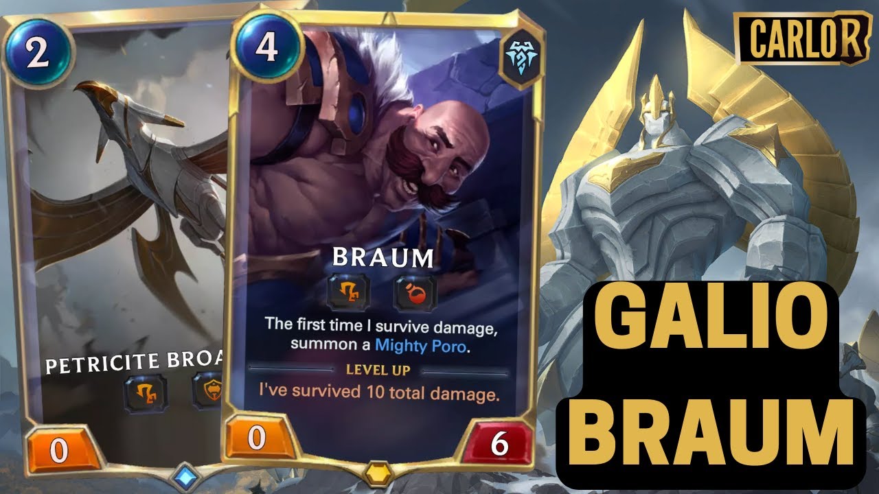 New Galio Braum Deck | Deck Guide and Gameplay | Legends of Runeterra