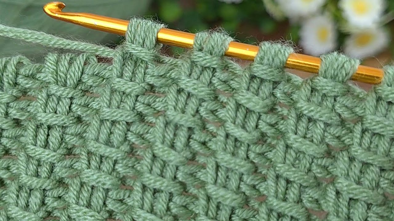 Tunisian crochet baby blanket pattern explanation 