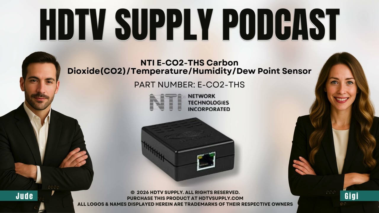 NTI E-CO2-THS Carbon Dioxide(CO2)/Temperature/Humidity/Dew Point Sensor