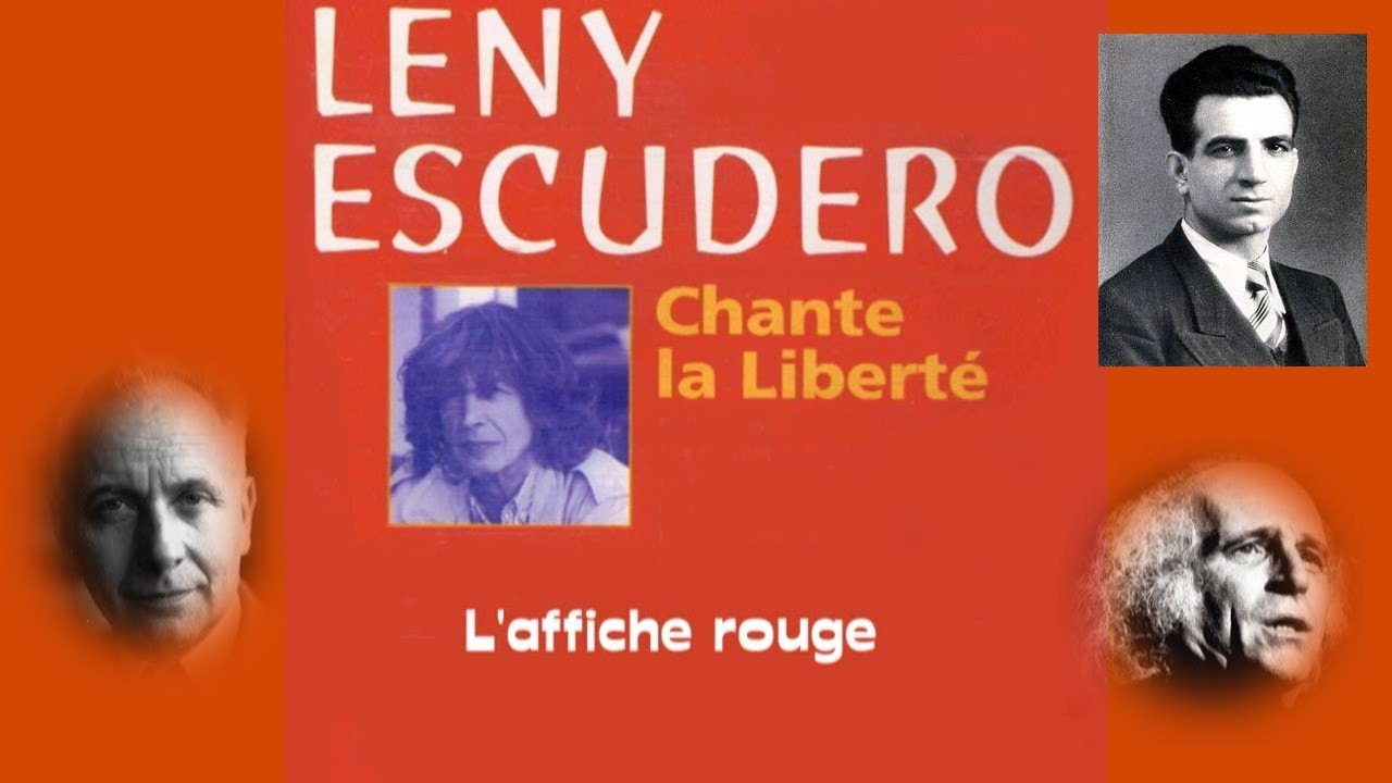Leny Escudero - L'affiche rouge (1998) Hommage à Missak Manouchian et aux 23 morts pour la France.
