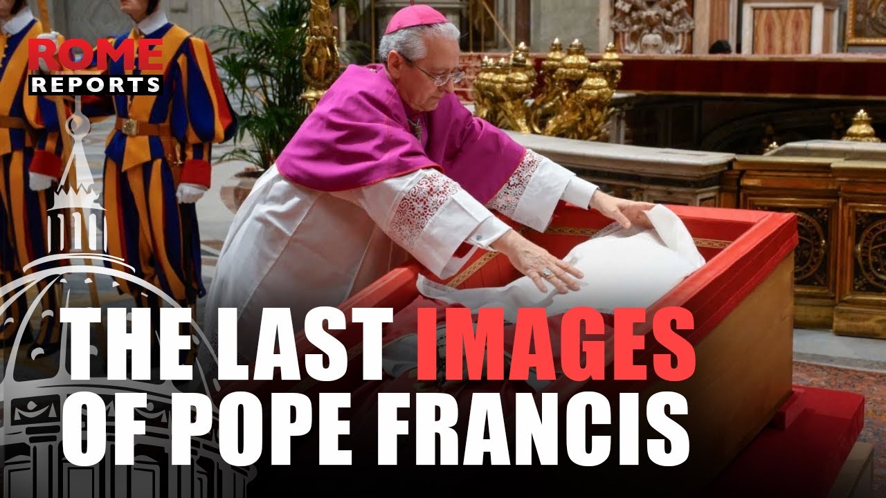 VIDEO ONLY: These are the last images of Pope Francis’ open casket