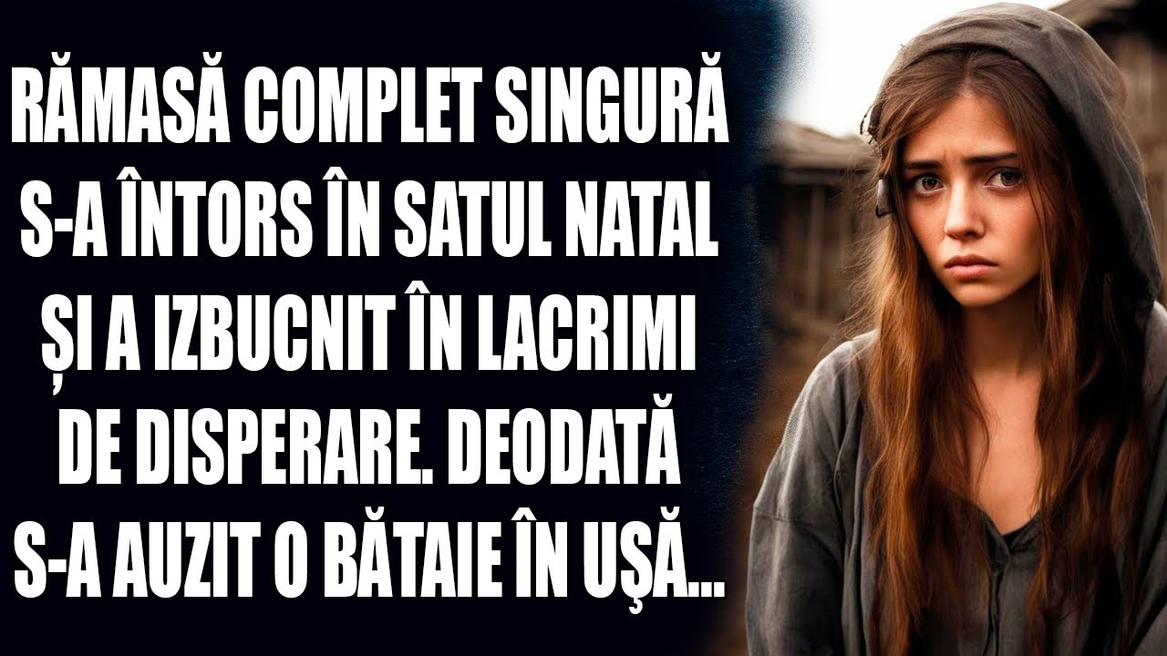 Rămasă complet singură, s-a întors în satul natal și a izbucnit în lacrimi de disperare. Deodată...