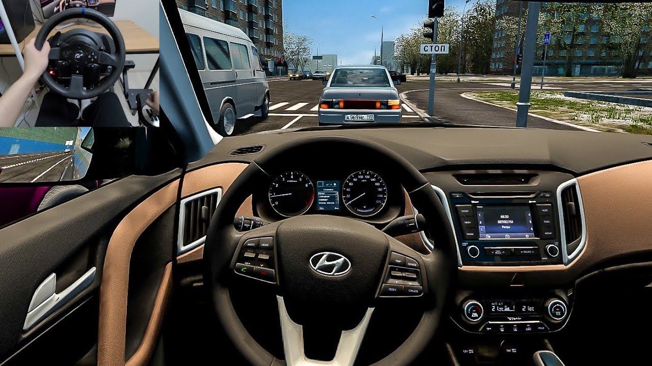 City Car Driving - 2019 Hyundai Creta [Steering Wheel Gameplay]