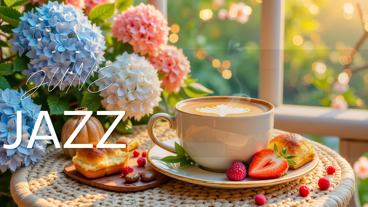Positive June Jazz & Morning Bossa Nova Instrumental for Deep Focus ☕🌿 Relaxing Coffee Ambience #3