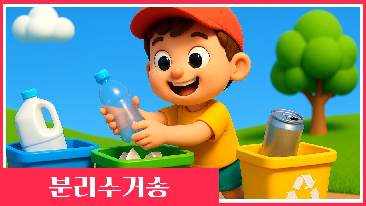 분리수거송 🌎 | 쓰레기를 잘 나누어 버려요 | 어린이 동요 교육 노래