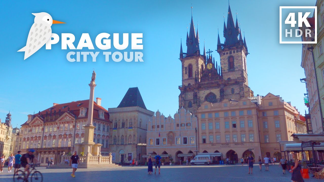 Prague in 4K HDR | A Tour of the Wonderful City Center