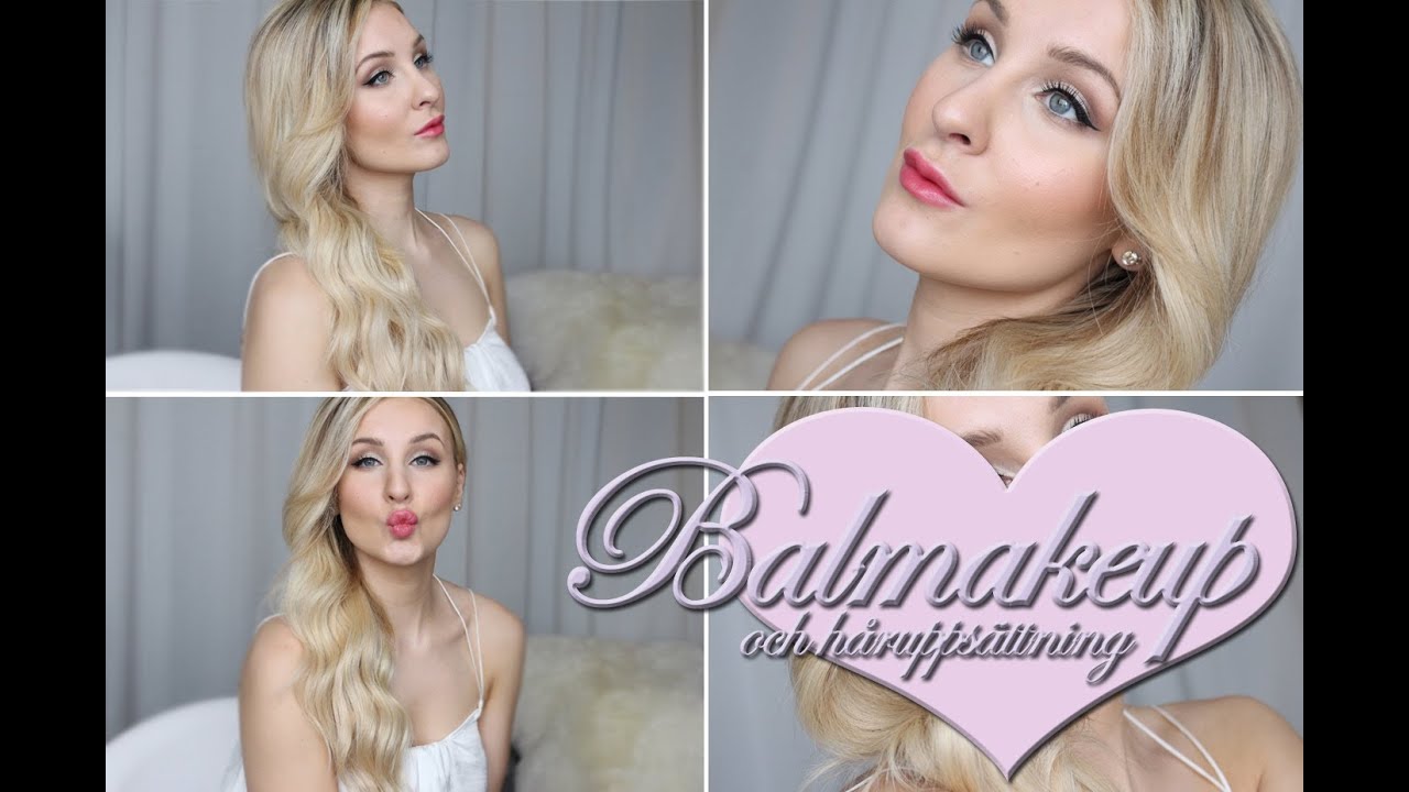 Glammig balmakeup och håruppsättning, steg för steg!