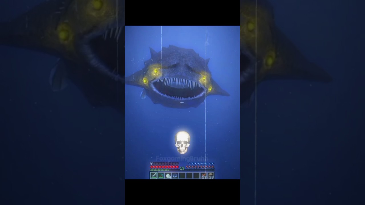 Minecraft sea monster 💀 #minecraft #shorts