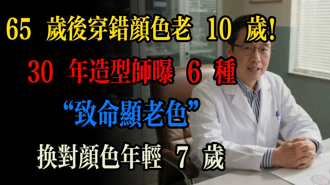 別讓衣服毀氣質！老年人穿這 6 種顏色顯老又憔悴，替代色讓你優雅減齡​#晚年 穿對顏色年輕 7 歲，穿錯老 10 歲！#老年人 #健康 #分享 #熱門