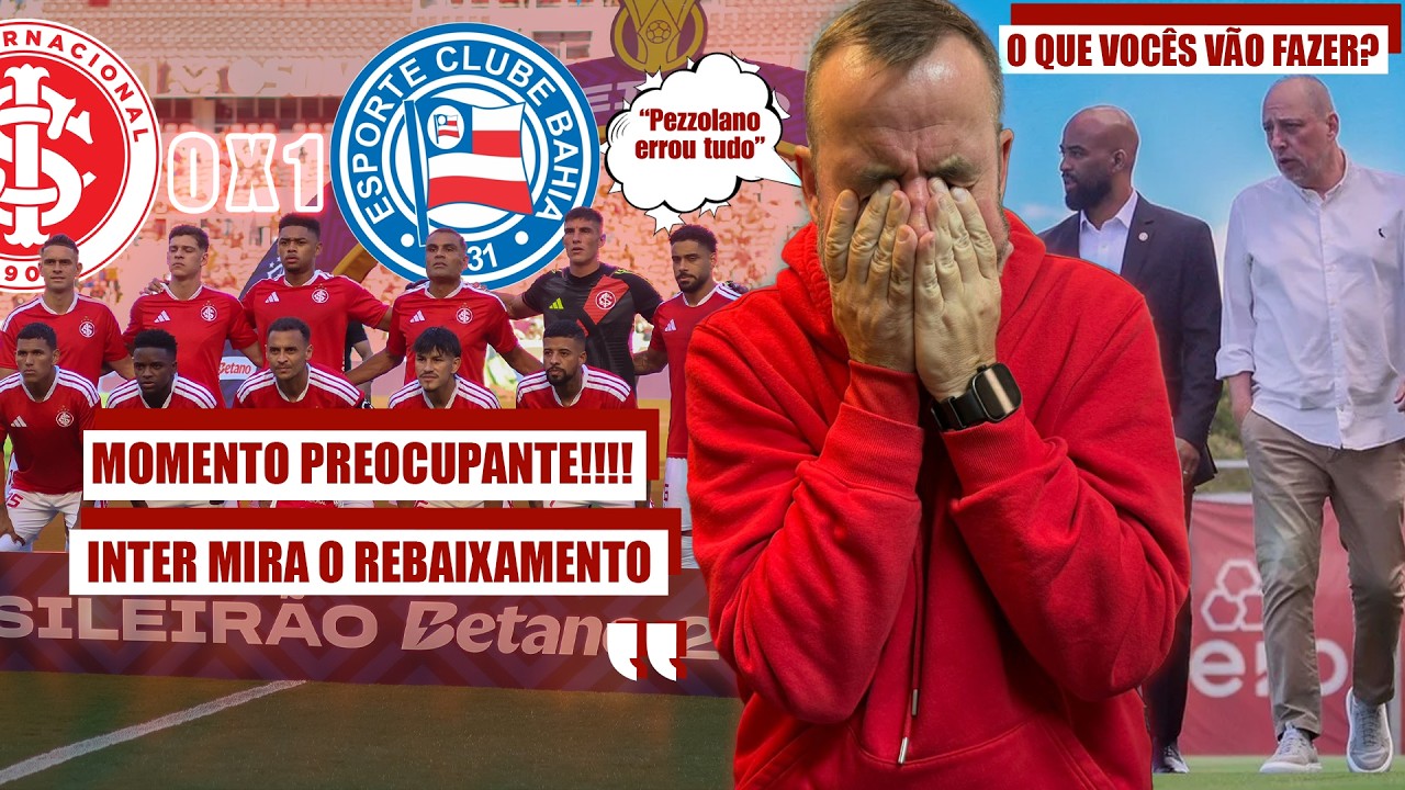 PREOCUPANTE!! | INTER MIRA O REBAIXAMENTO! | PEZZOLANO ERROU TUDO! | O QUE A DIREÇÃO VAI FAZER?
