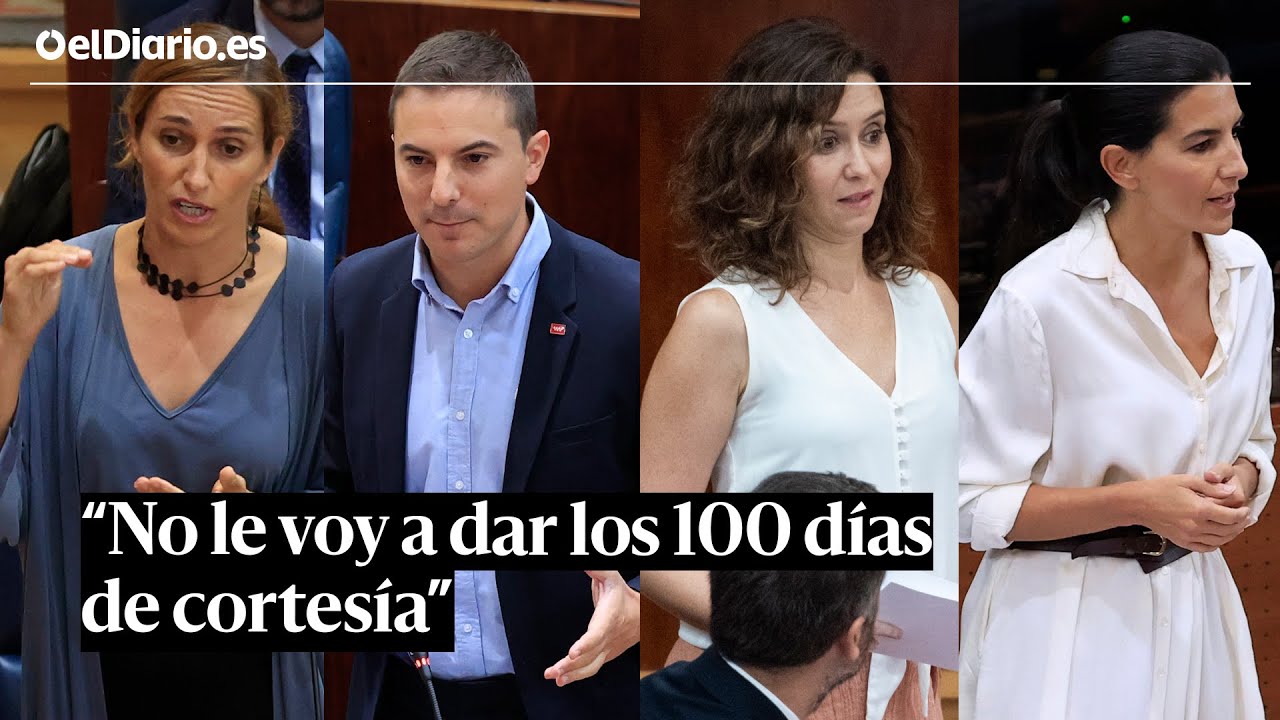 Primera sesión de control en la Asamblea de Madrid: 
