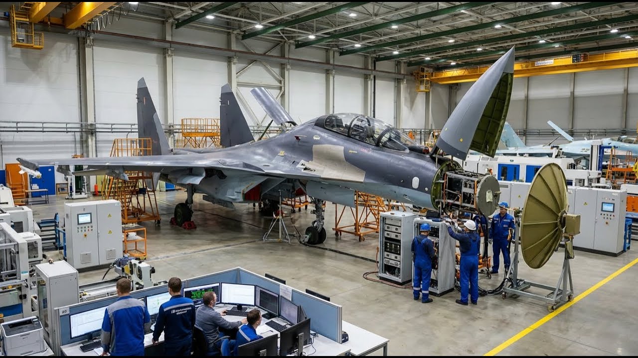 Inside the Factory: Su-35 Data Link System – Secure Comms Install & Antenna Calibration