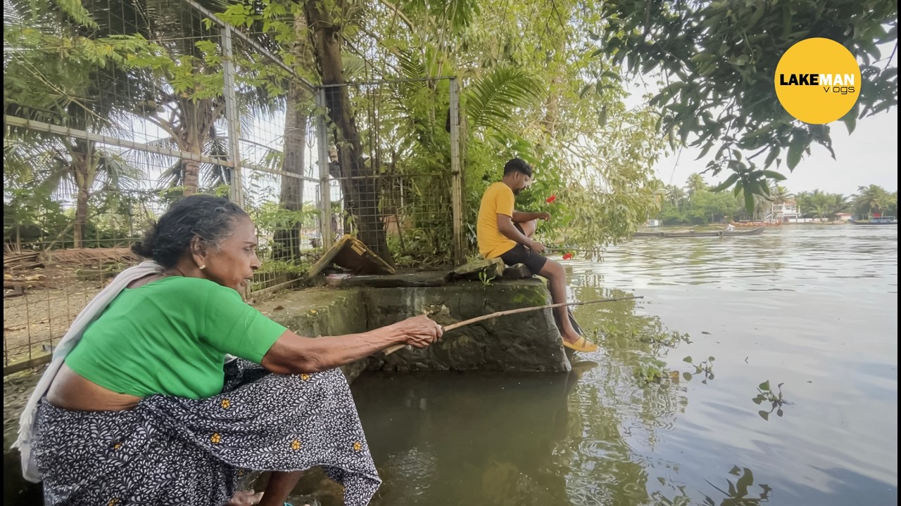 അമ്മച്ചിയുടെ ഫിഷിങ് Tricks കണ്ടോ ? 🎣 Kuttanadu Village Fishing I Village Life #fishing