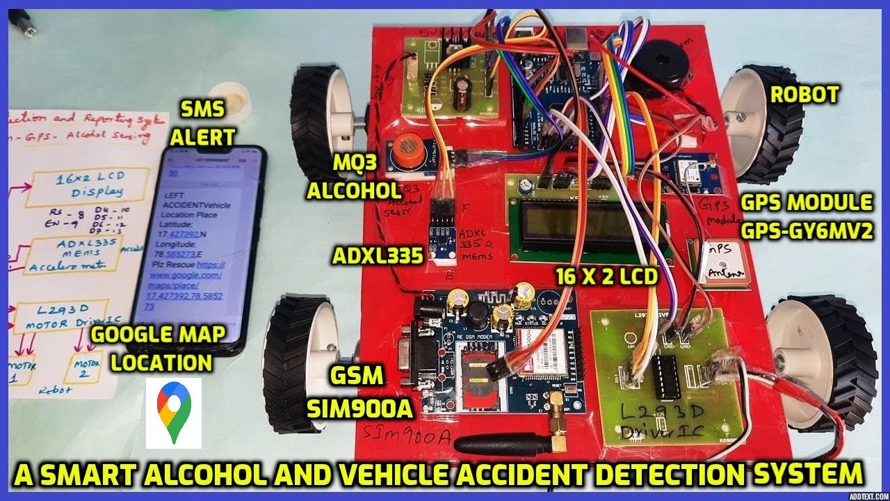 Enhancing Road Safety: A Smart Alcohol & Vehicle Accident Detection System with GPS, GSM Integration