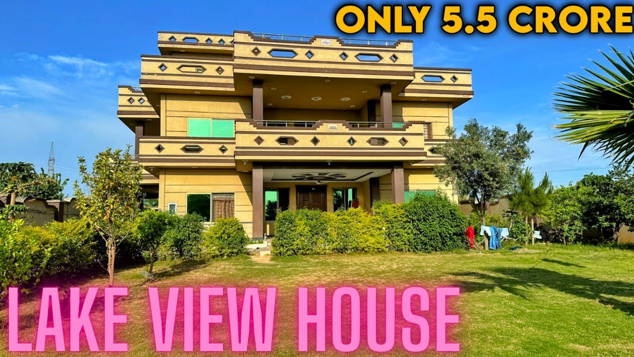 (silent tour) | 2 Kanal MINI-FARMHOUSE with LAKE VIEWS | 10BR + 8-Car Porch | D-17 Islamabad
