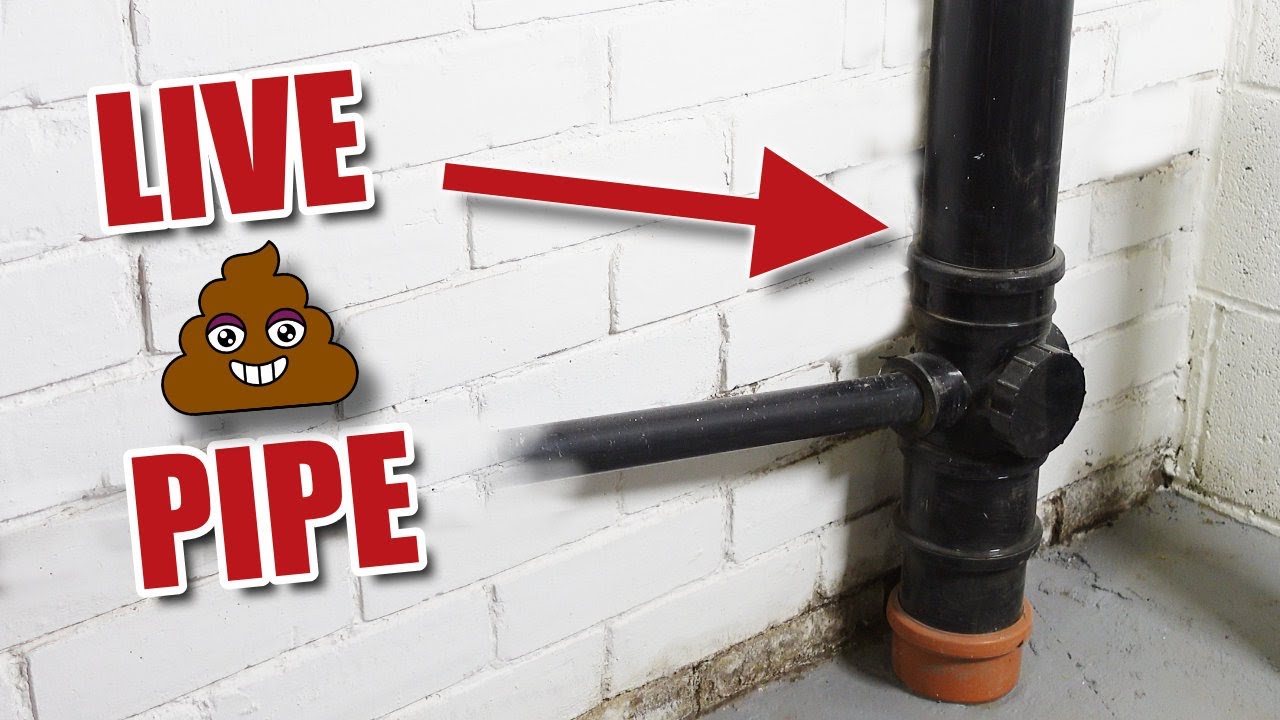 Connecting to the live soil stack for our new downstairs toilet