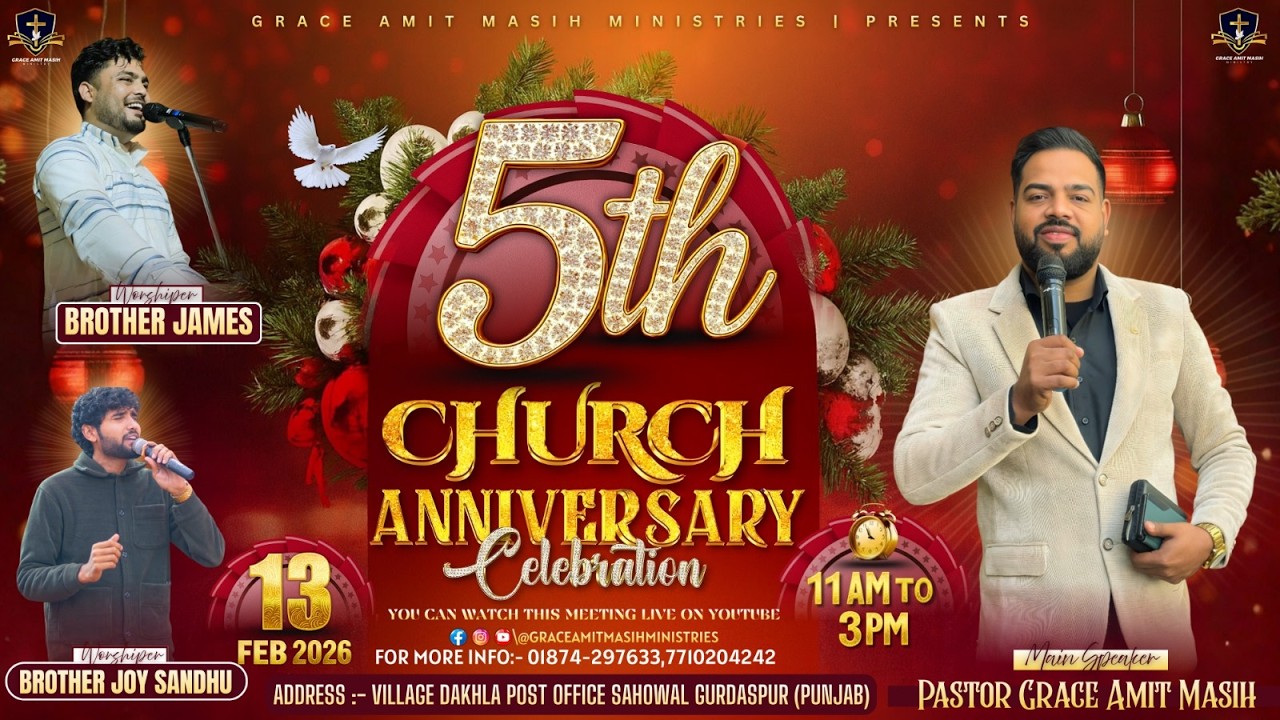 🛑𝐓𝐇𝐄 𝟓𝐓𝐇 𝐂𝐇𝐔𝐑𝐂𝐇 𝐀𝐍𝐍𝐈𝐕𝐄𝐑𝐒𝐀𝐑𝐘 𝐂𝐄𝐋𝐄𝐁𝐑𝐀𝐓𝐈𝐎𝐍: 𝐂𝐎𝐌𝐄 𝐀𝐍𝐃 𝐑𝐄𝐂𝐄𝐈𝐕𝐄 𝐅𝐑𝐄𝐒𝐇 𝐀𝐍𝐎𝐈𝐍𝐓𝐈𝐍𝐆 𝐅𝐎𝐑 𝐍𝐄𝐖 𝐁𝐄𝐆𝐈𝐍𝐍𝐈𝐍𝐆 🎊🌟