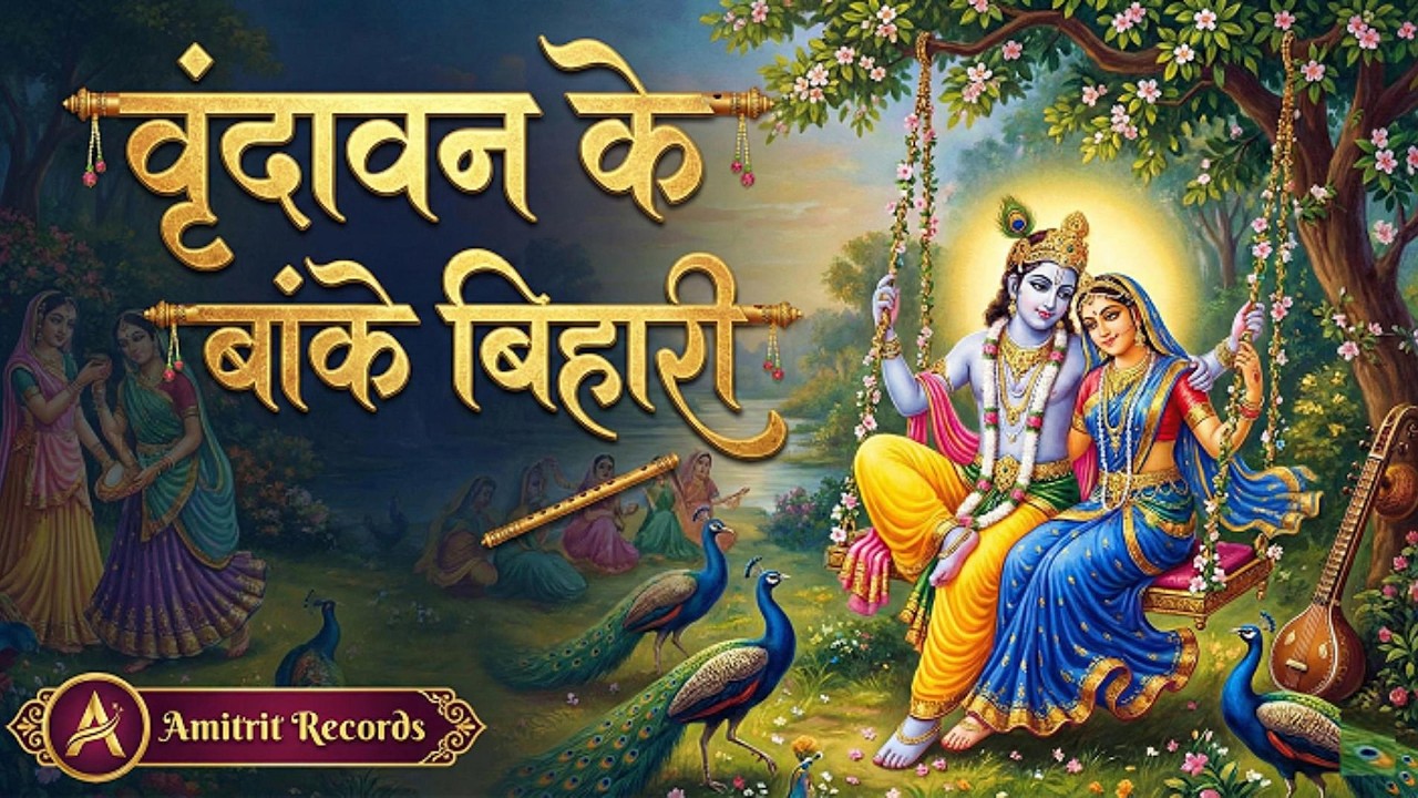🌺 वृंदावन के बांके बिहारी | Vrindavan Ke Banke Bihari | New Radha Krishna Bhajan | Amitrit Records