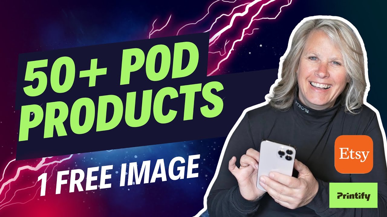 Create 50+ Print on Demand Products with one FREE AI image (Beginner Friendly)