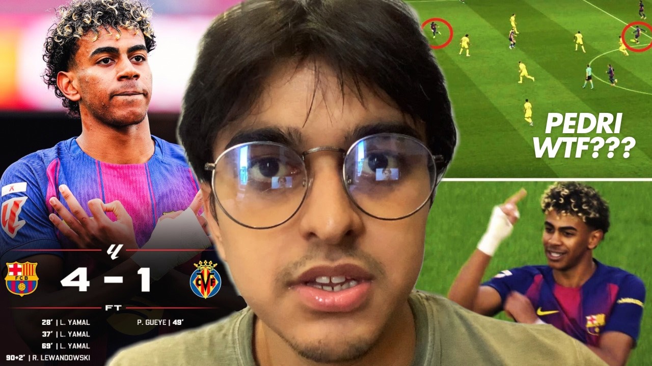 INSANE LAMINE YAMAL MAGIC AND PEDRI MAESTRO IS BACK!! | BARCELONA 4-1 VILLARREAL