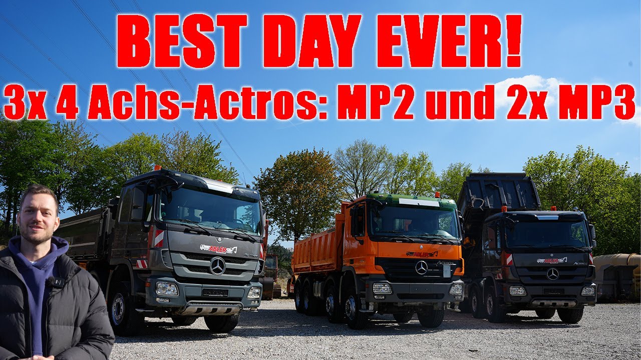 KIPPERTRAUM! Drei der besten Mercedes-Benz Kipper die es gibt!