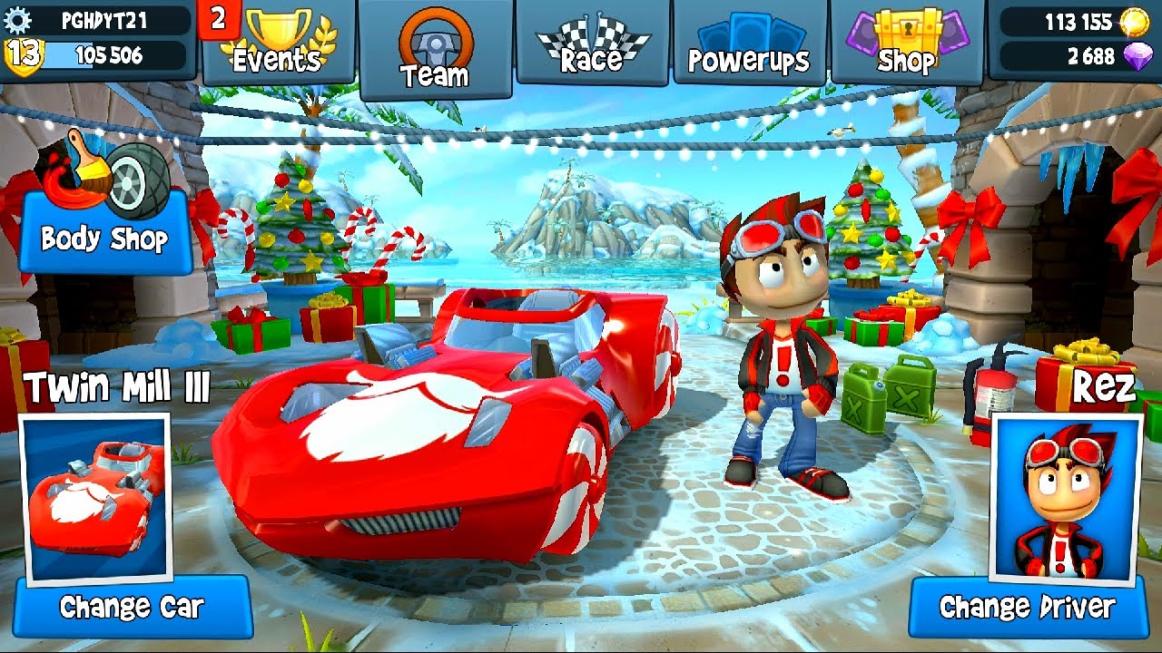 Christmas Twin Mill 3 Quick Race | Beach Buggy Racing 2 Mobile