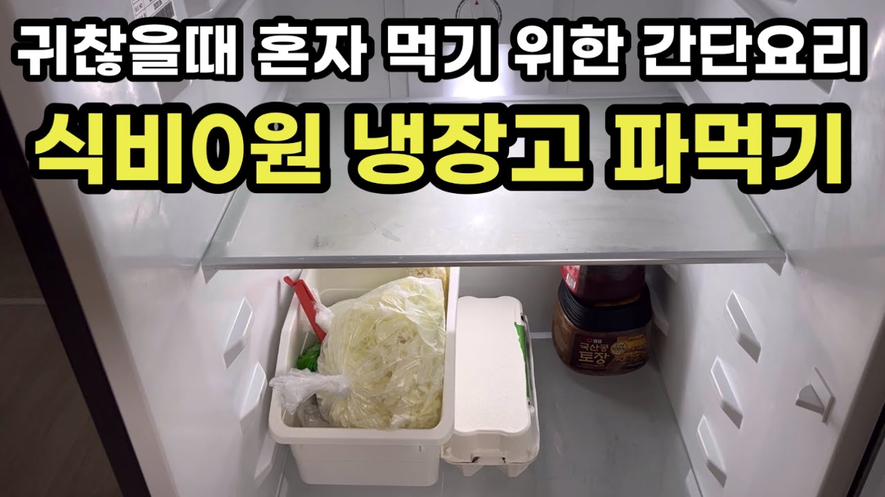 혼자 사는 50대1인가구 혼밥 집밥 식비 아낄려고 냉털하다가 폭식중 갱년기 다이어트는 젊었을때 보다 몇배는 힘이 드네요