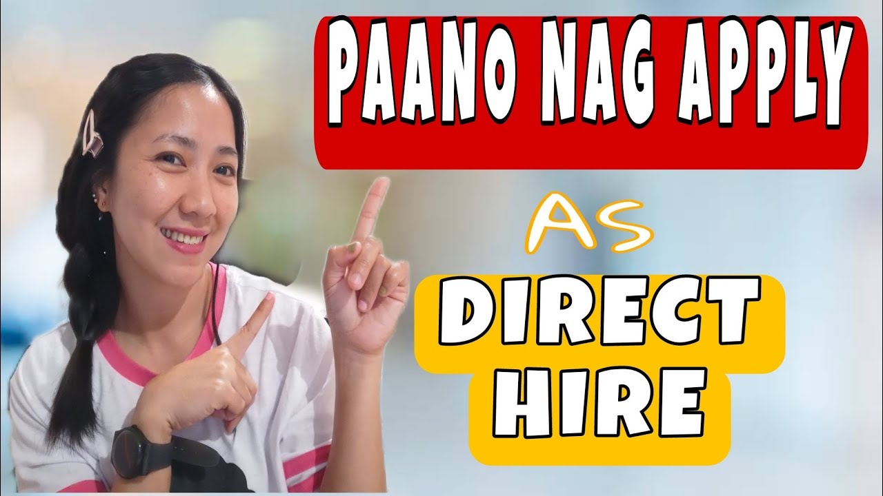 PAANO NAG APPLY AT NA HIRE AS DIRECT HIRE.