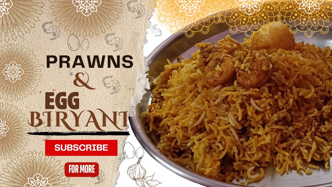 రొయ్యల గుడ్డు బిర్యానీ || Prawns And Egg Biryani || In Telugu Must Try In This Winters...